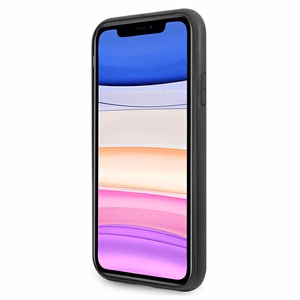 Guess 4G Triangle Collection dėklas telefonui iPhone 11 6.1" / Xr - Pilkas