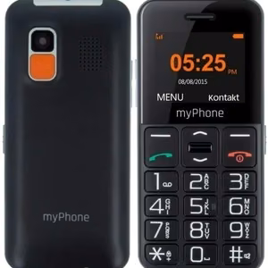 myPhone Halo Easy | juodas | 1.77 colio | TFT | 24 MB | 32 MB | viena SIM | Bluetooth | pagrindinės kameros raiška 0.3 MP | 1000 mAh