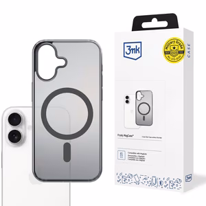 Dėklas 3mk Frosty MagCase Apple iPhone 17 juodas