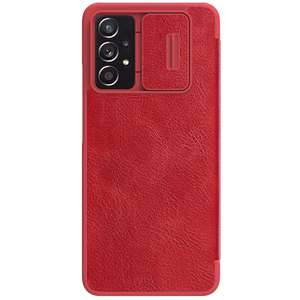 Nillkin Qin odinis dėklas telefonui Samsung Galaxy A73 raudonas