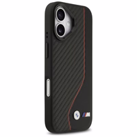 BMW M Carbon Line & Logo MagSafe dėklas iPhone 17 - raudonas