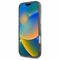 Karl Lagerfeld IML Metal Karl Head Magnetinis iPhone 16 Plus dėklas - juodas