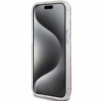 Hello Kitty IML Gradient Electrop Crowded Kitty Head dėklas telefonui iPhone 15 - rožinė