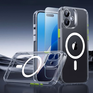 ESR Classic Pro Rinkinys Halolock Magnetinis dėklas iPhone 16 - Skaidrus