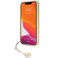 Guess 4G Charms Collection dėklas iPhone 14 Pro - pilkas
