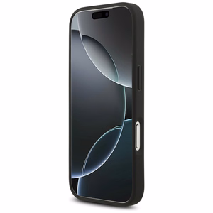 Guess 4G Circle Classic Logo Magnetinis dėklas telefonui iPhone 17 Pro - juodas
