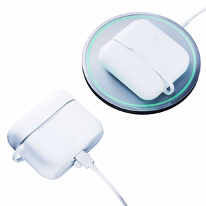 3mk silikoninis dėklas AirPods Pro 3 ausinėms – baltas