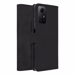 TENDER knygos dėklas telefonui XIAOMI Redmi Note 12S juodas