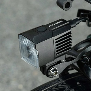 Rockbros RHL1600 priekinis dviračio žibintas, 1600lm su išoriniu USB-C maitinimo šaltiniu – spalva: juoda