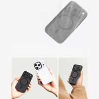 Benks magnetinis Lucid Armor dėklas iPhone 17 baltas (0067) (kamera valdymo mygtukas)