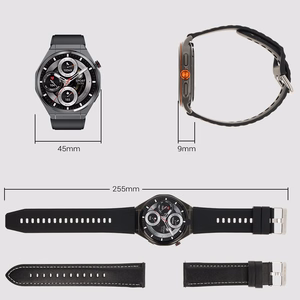"Blavec" išmanusis laikrodis U-02 Kenzo HD AMOLED Voice Call (SWU0-B) czarny + 1 pasek