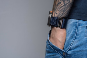 FORCELL F-DESIGN FA05 nailoninis dirželis APPLE Watch 38 / 40 / 41 mm mėlynas