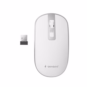 Pelė USB Optinis WRL BALTAS/SIDABRINIS MUSW-4B-06-WS GEMBIRD