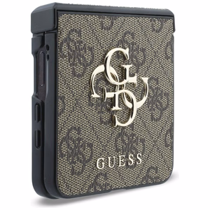 Rudas „Guess Big 4G Logo“ dėklas, skirtas „Samsung Galaxy Z Flip8“
