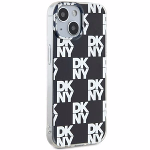 DKNY IML languotas mono raštas dėklas telefonui iPhone 15 Plus / 14 Plus - juodas