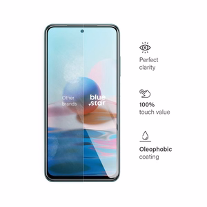 Apsauginis stiklas (m) - mėlynas (m) - XIAOMI Redmi Note 10