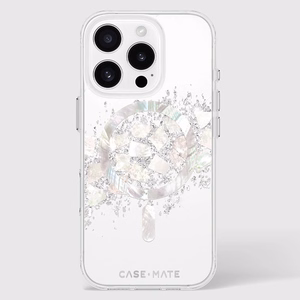 Case-Mate Karat MagSafe dėklas su perlamutro intarpais, skirtas iPhone 16 Pro, „A Touch of Pearl“