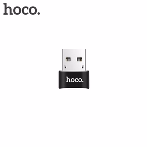 Adapteris OTG USB A į USB C Hoco UA6 juodas