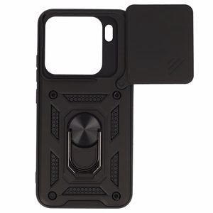 Slide Camera Armor dėklas telefonui Xiaomi 15 5G juodas