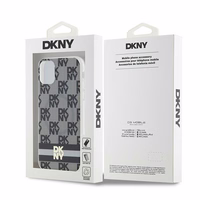 DKNY IML languoto Mono rašto ir spausdintų juostų magnetinis dėklas telefonui iPhone 11 / Xr - juodas