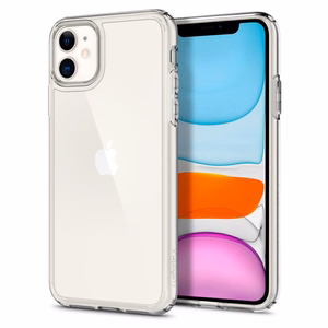 Spigen Ultra Hybrid dėklas iPhone 11 - Skaidrus