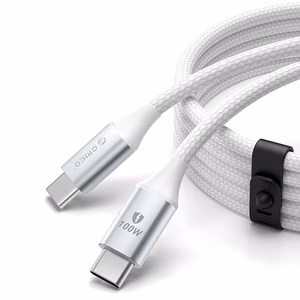 Кабель Orico CDX 100 Вт 5A Power Delivery USB-C — USB-C 1 м — белый