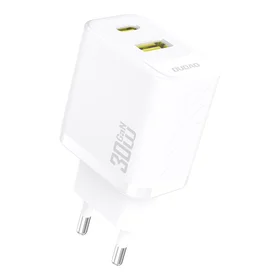Dudao A27TEU PD 30W GaN USB-A USB-C Wall Įkroviklis - Baltas