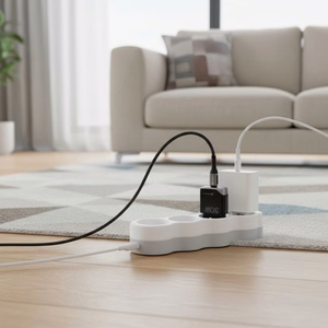 FORCELL F-ENERGY GaN III B130101-E itin plonas kelioninis įkroviklis 1 x Type C + USB A PD QC4.0 3A 30W juodas