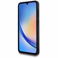 Guess 4G Big Metal Logo dėklas telefonui Samsung Galaxy A35 - rožinis