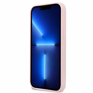 Guess GUHCP13SSLTGU iPhone 13 mini 5.4" фиолетовый/фиолетовый жёсткий чехол Silicone Triangle