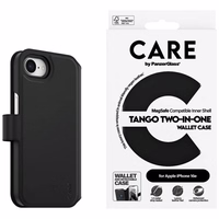 CARE by PanzerGlass Feature Tango 2in1 Portfelio tipo dėklas iPhone 16e - juodas