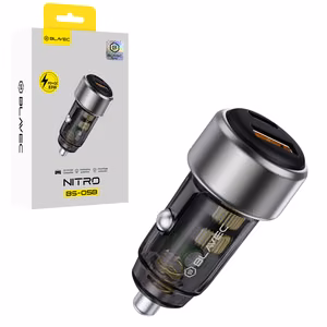 Blavec Automobilinis įkroviklis BS-05B Nitro - USB + Type C - QC 3.0 18W PD 65W (CCBS05BN-UCB) juodas