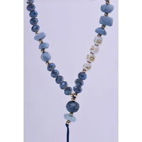 LOVE telefono dirželis, pakabukas / virvelės ilgis 44 cm (22 cm kilpoje) / ant rankos – šviesiai mėlynas