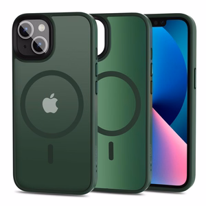 Tech-Protect MagMat MagSafe iPhone 13 dėklas telefonui - matinis žalias