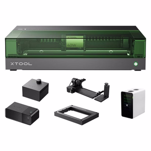 xTool S1 40W 2-in-1 lazerinis graviruoklis – viskas viename rinkinys (juodas)