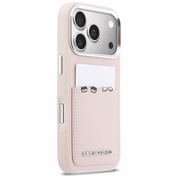 "Karl Lagerfeld Karl & Choupette Print & Pocket Case" dėklas "iPhone 17 Pro" - rožinis