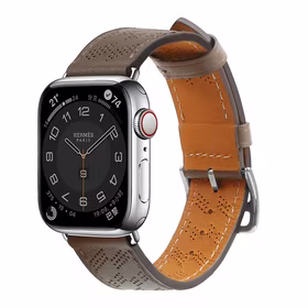 Odinis dirželis Apple Watch 38 / 40 / 41 mm apyrankė – tamsiai rudas