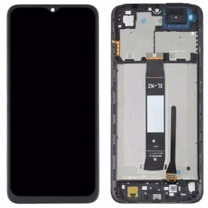LCD ekranas Xiaomi Redmi A1/A1+/A2/A2+ su jutikliniu ekranu su rėmeliu juodas ORG