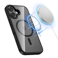 Tech-Protect MagMat Magnetinis dėklas telefonui iPhone 17 - Skaidrus juodas