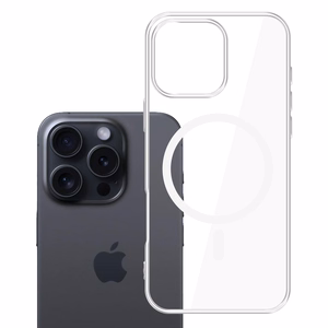 3mk Clear MagCase Case for Apple iPhone 16 Pro - Transparent