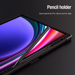 Nillkin Bumper Leather Case Pro dėklas Samsung Galaxy Tab S9+ - juodas