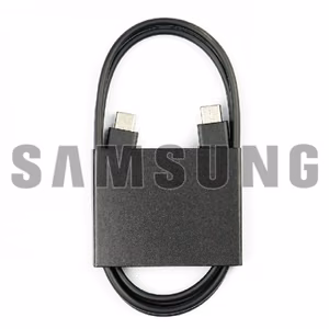 USB kabelis Samsung EP-DN980BBE juodas 100 cm "Type-C/Type-C" 25W / 100% originalus /