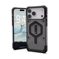UAG Pathfinder Clear MagSafe Dėklas iPhone 17 Pro Max - Gray/Juodas