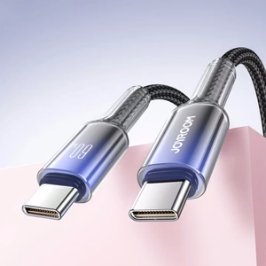 USB laidas Joyroom S-A42 juodas Type-C / Type-C 120cm (iki 60W)