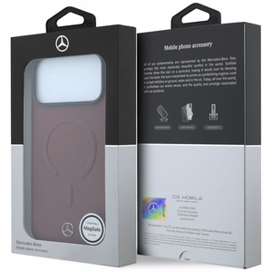 Mercedes 3D MagSafe odinis dėklas, skirtas iPhone 17 Pro Max, tamsiai mėlynas