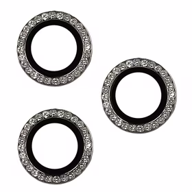 Apsauginis stiklas KIEKVIENAS DIAMOND kamerai (OBJEKTYVAS) Iphone 16 Pro/16 Pro Max pilkas (3 objektyvai)