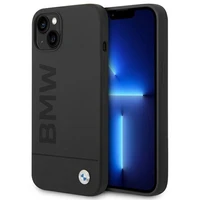 Dėklas BMW BMHMP14MSLBLBK iPhone 14 Plus 6.7 "juodas / juoda kietas dėklas Silikoninis Parašo Logotipas Magnetinis