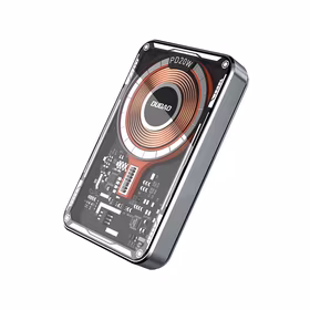 Išorinė baterija Dudao TGK1 su MagSafe belaide įkrova 20W 10000mAh juoda