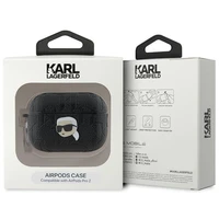 Karl Lagerfeld Monograma Karl galvos dėklas AirPods Pro 2 - juoda