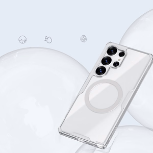 Nillkin Nature TPU Pro Magnetinis dėklas telefonui su MagSafe Samsung Galaxy S25 Ultra - Baltas